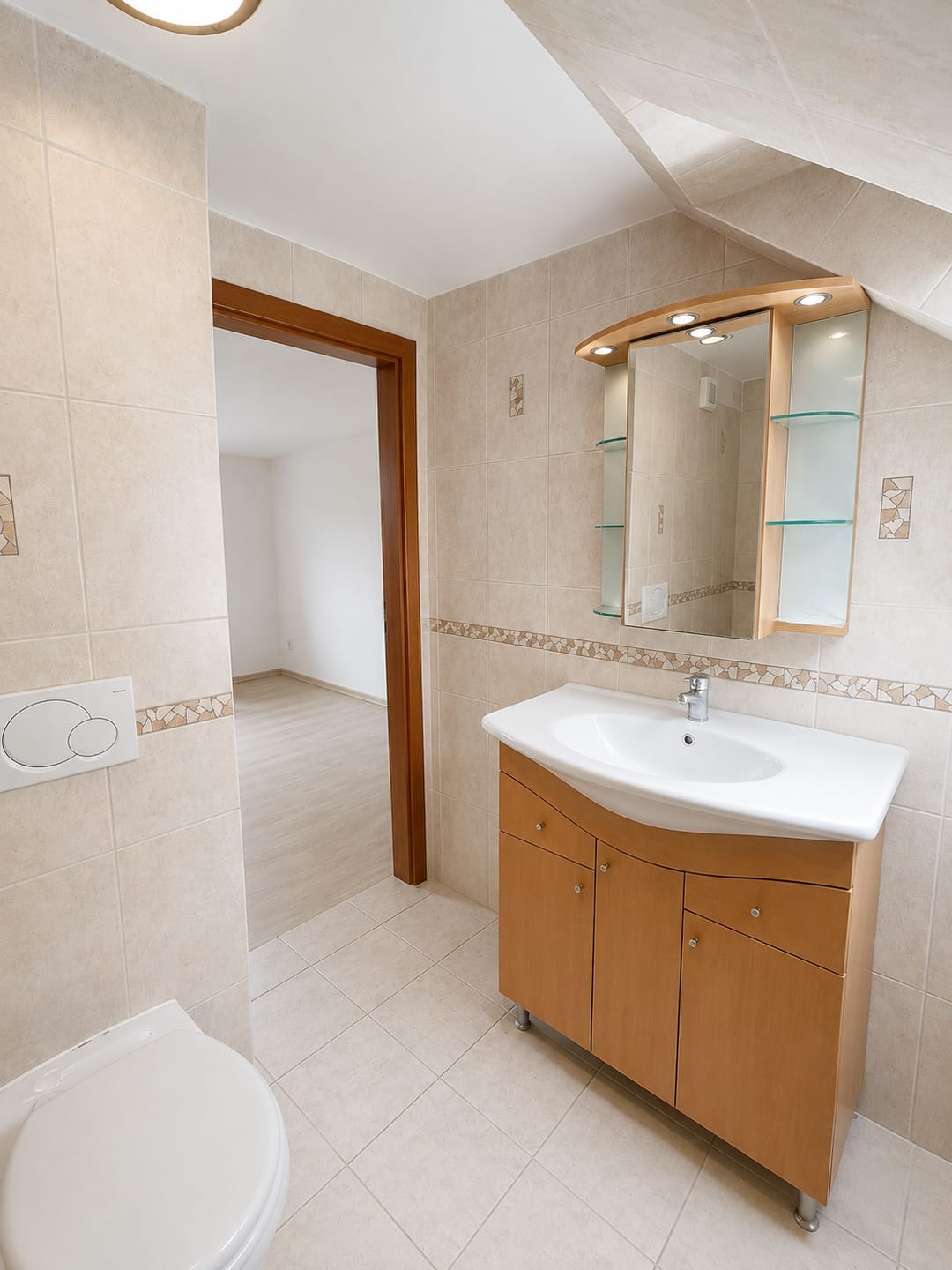 Bathroom with vanity and mirror cabinet, Bro-coli Žižkov