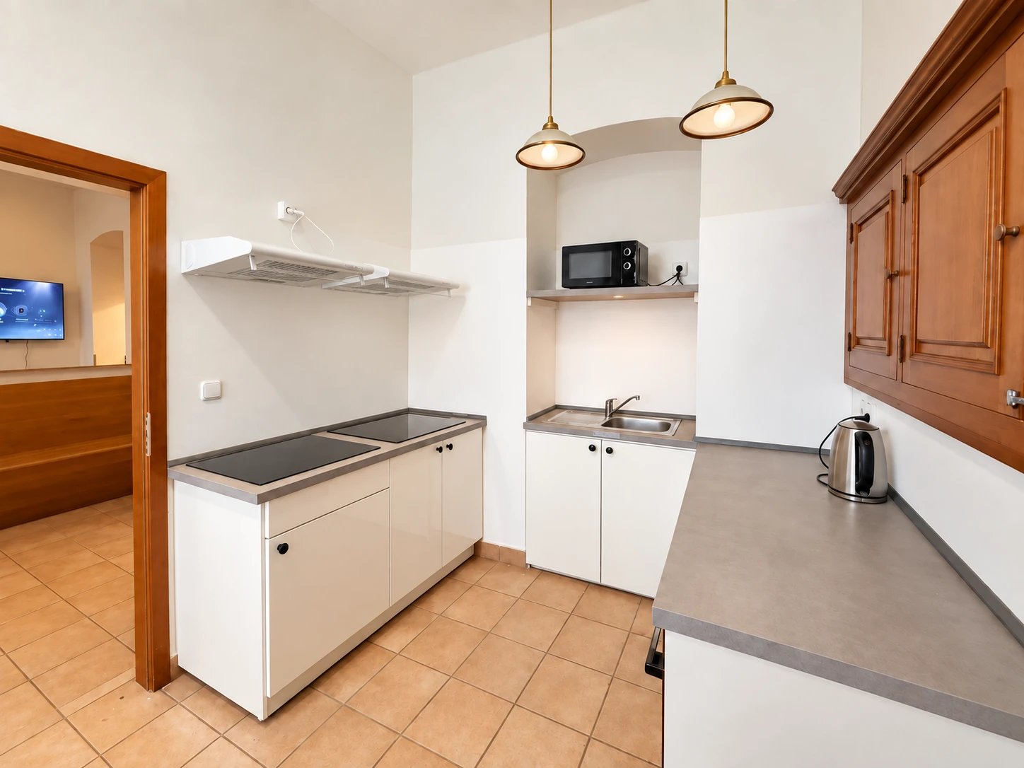 Shared kitchen at Bro-coli Žižkov